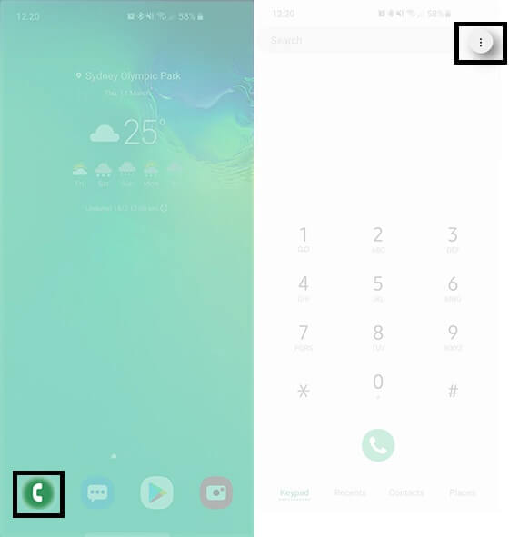 block incoming calls on Samsung S10 S10 Plus S10e