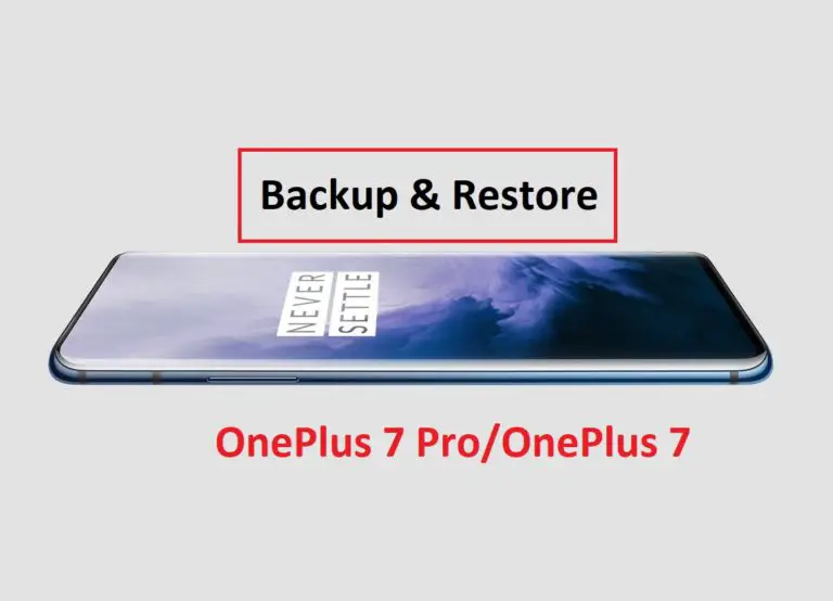 backup and restore OnePlus 7 Pro and OnePlus 7