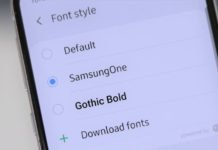 Change font style and font size on Samsung Note 10