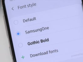 Change font style and font size on Samsung Note 10