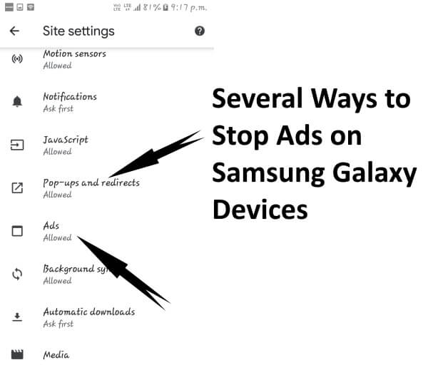 Stop Ads on Galaxy S10