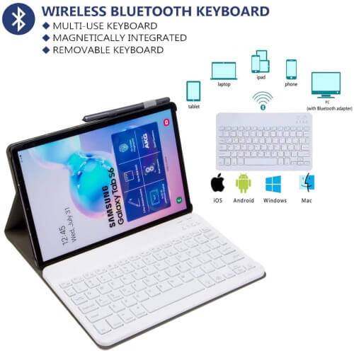 YMH-Detachable Wireless Keyboard with Backlit Colors