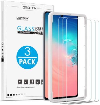Bubble Free 9H Scratch Resistant Tempered Glass Screen Protector Film Compatible with Samsung Galaxy S10 Lite The Grafu Screen Protector for Galaxy S10 Lite 2 Pack 