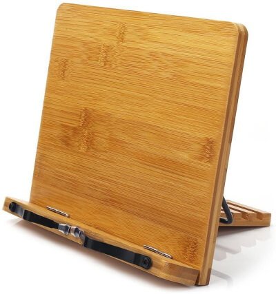Bamboo CookBook Stand for Tab S6
