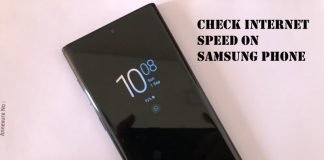 Check Internet Speed on Samsung Phone