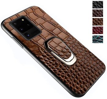 Leather Kickstand Case for Galaxy S20 Ultra