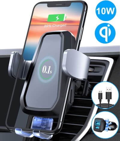 VANMASS Wireless Car Charger for Samsung Phones