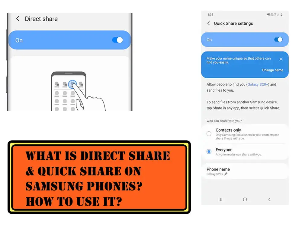What is Direct Share and Quick Share on Samsung and How to Use it