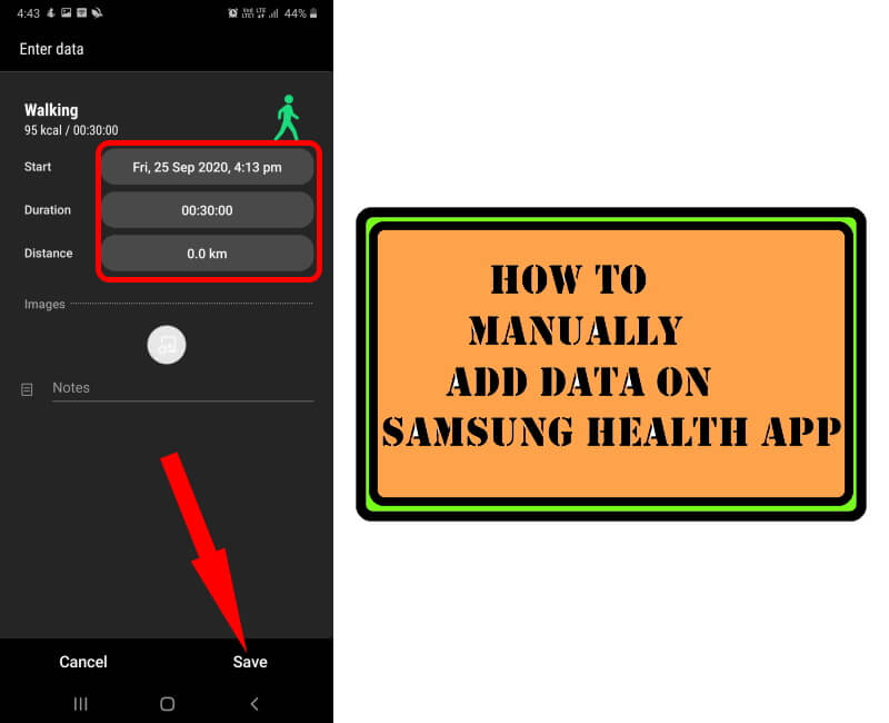 How to Manually Add Step Count and Activities on Samsung Health