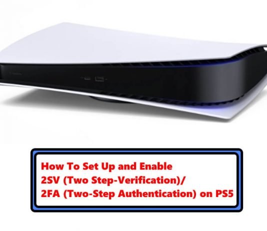 How to Activate 2SV 2FA Two-Factor Authentication on PS5
