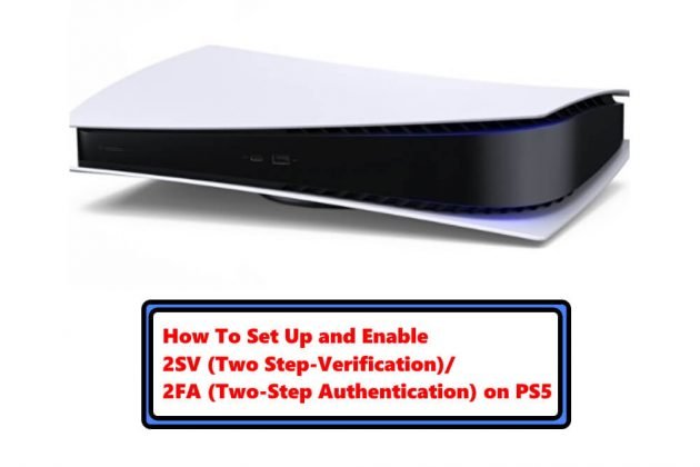 How To Activate 2SV/2FA Two-Factor Authentication On PS5