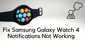 Samsung Galaxy Watch 4 Notifications Not Working