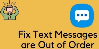 Fix Text Messages are out of order on Samsung
