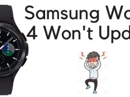 Samsung Galaxy Watch 4 won't update