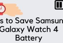 save samsung galaxy watch 4 battery