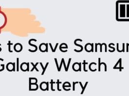 save samsung galaxy watch 4 battery