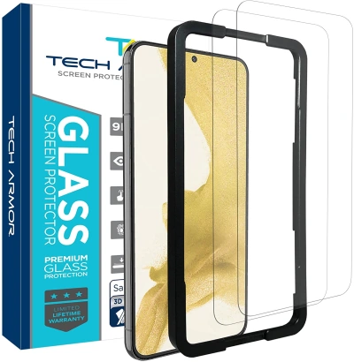 Tech Armor Ballistic Glass Screen Protector Designed for NEW Samsung Galaxy S22