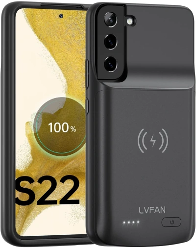 LVFAN Battery Case for Samsung Galaxy S22 Battery