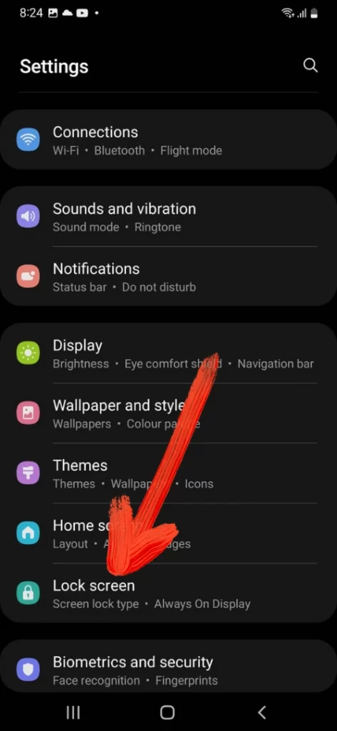 Hide Notification Samsung phone