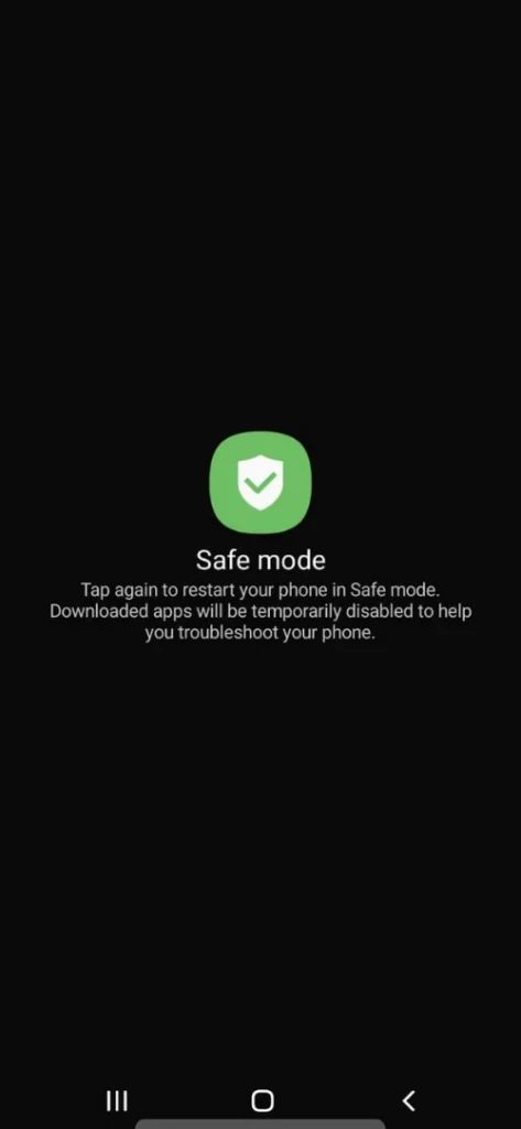 enable safe mode samsung