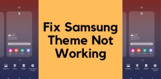 Samsung Theme Not Working