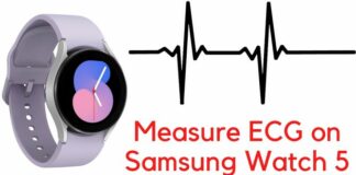 Measure ECG on Samsung Watch 5