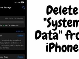 Delete System Data from iPhone