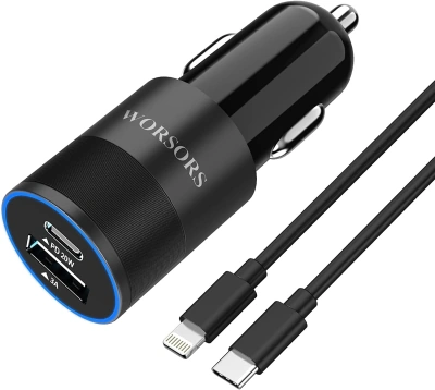 WORSORS – 35W USB-C Car Charger for iPhone