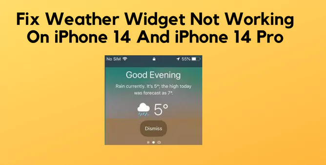 Weather Widget Not working on iPhone