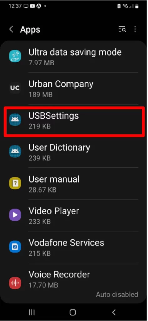 Samsung S22 moisture detected USBSettings